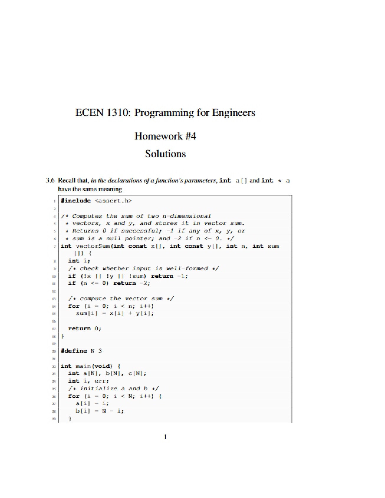Solution 4 for C and MATLAB Programming