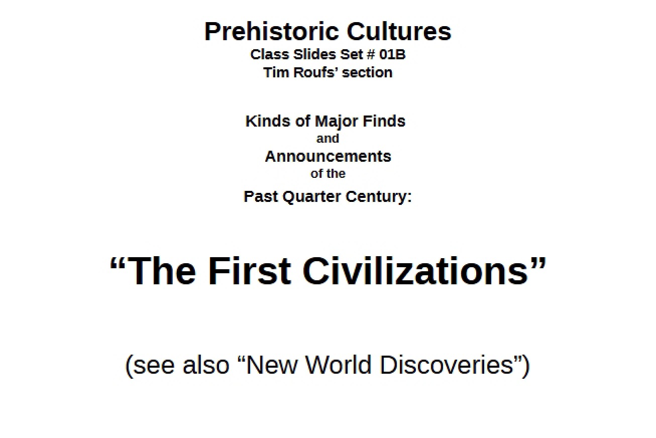 Civilization Beginnings