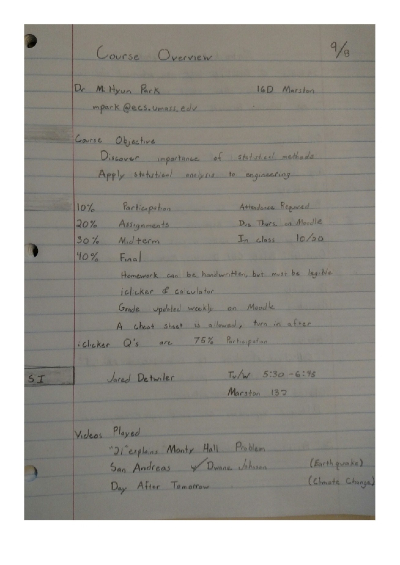 Probability and Statistics Notes