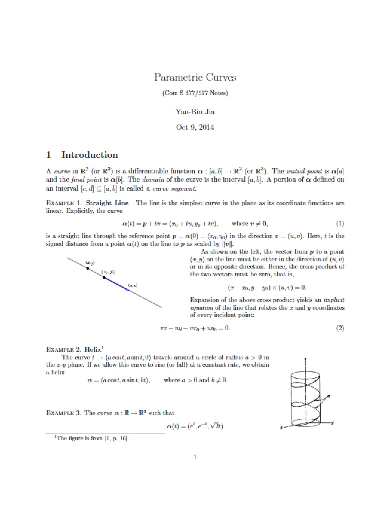 Geometry of Curves in Computer Science