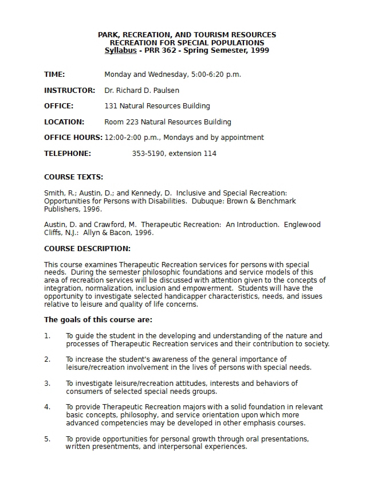 PRR 362 Syllabus