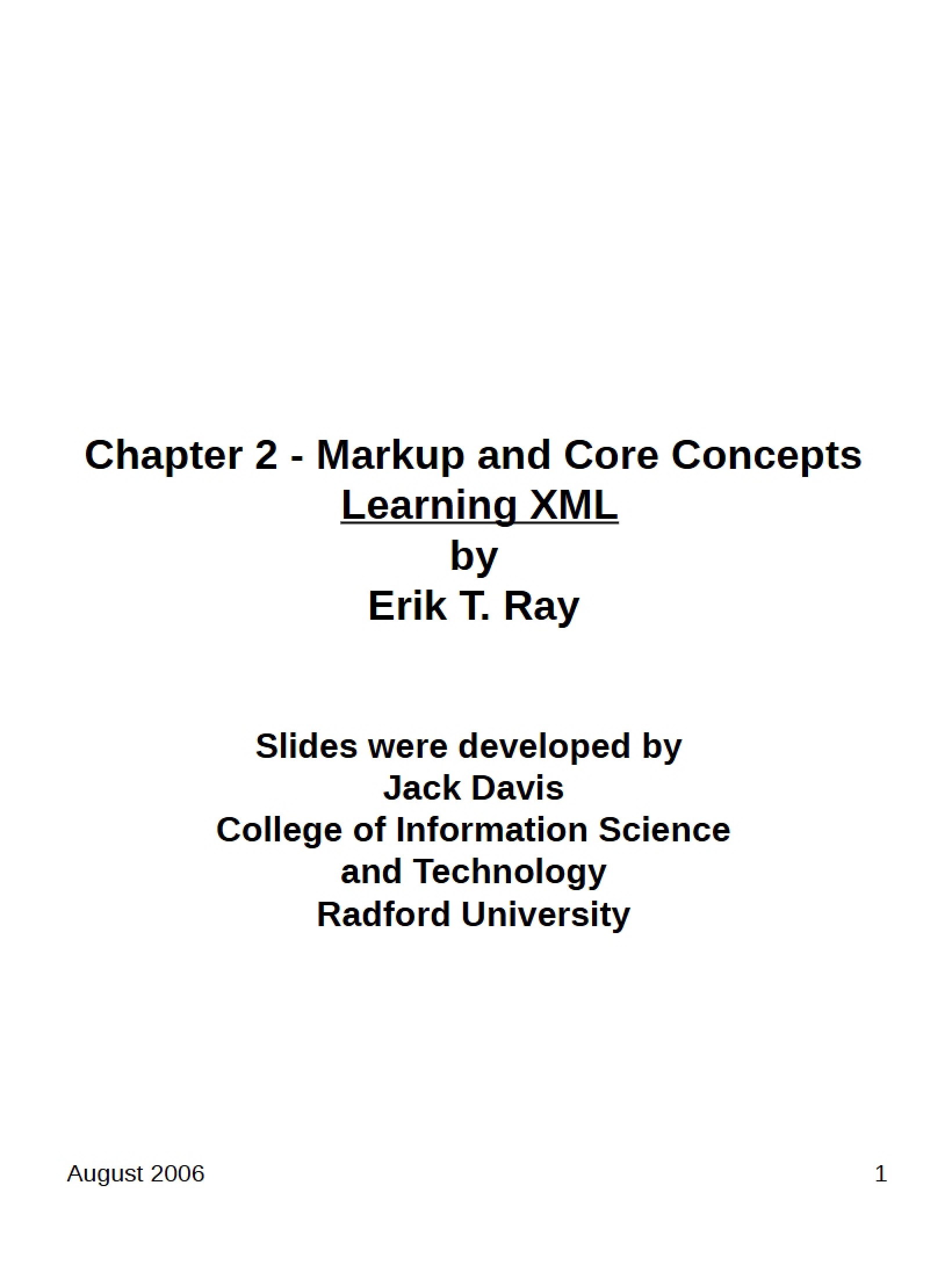 Class Lecture Notes - ITEC 325