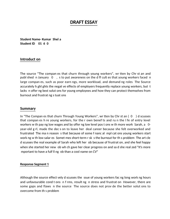 Kumari Shelja Draft Essay (301296403)
