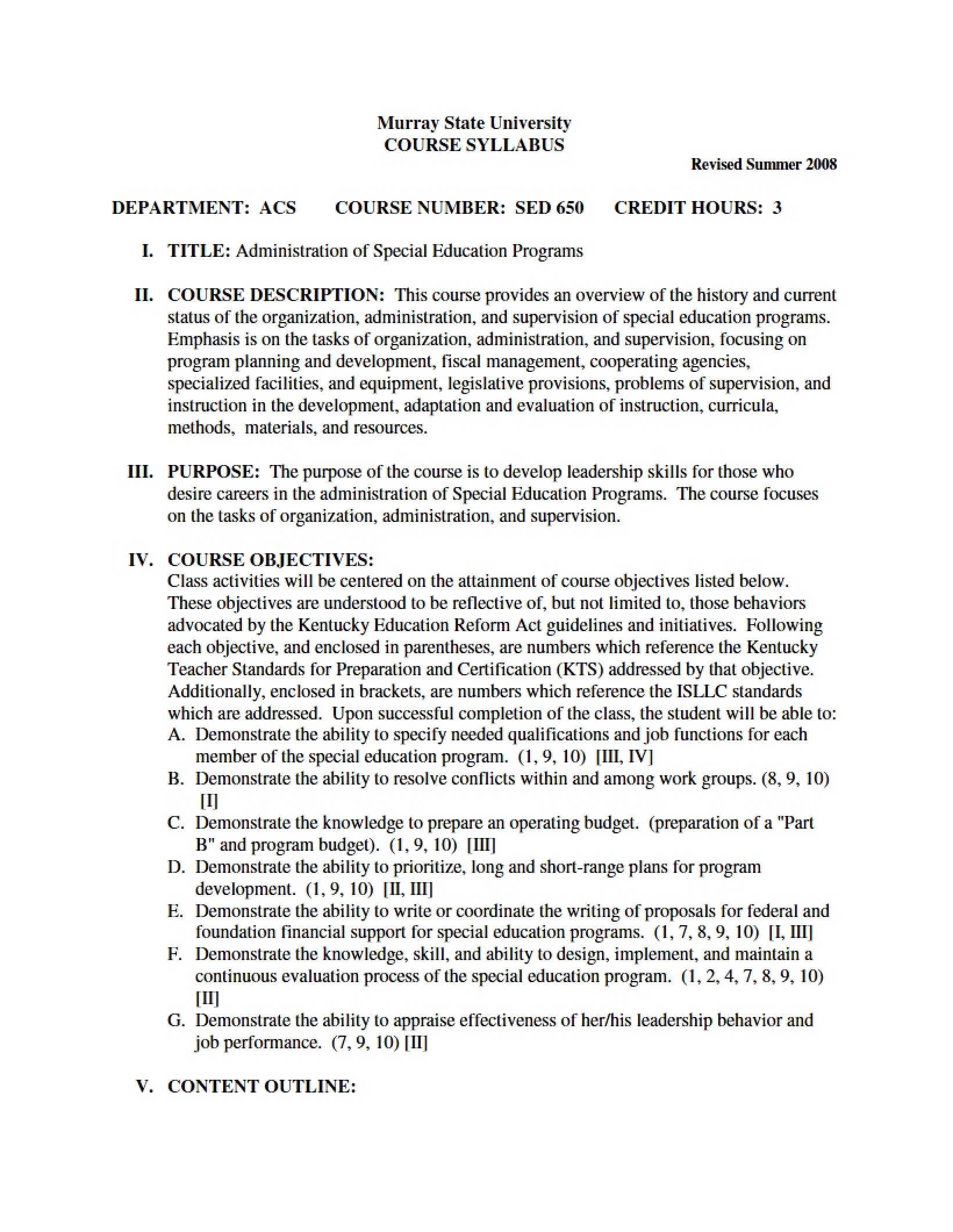 Syllabus