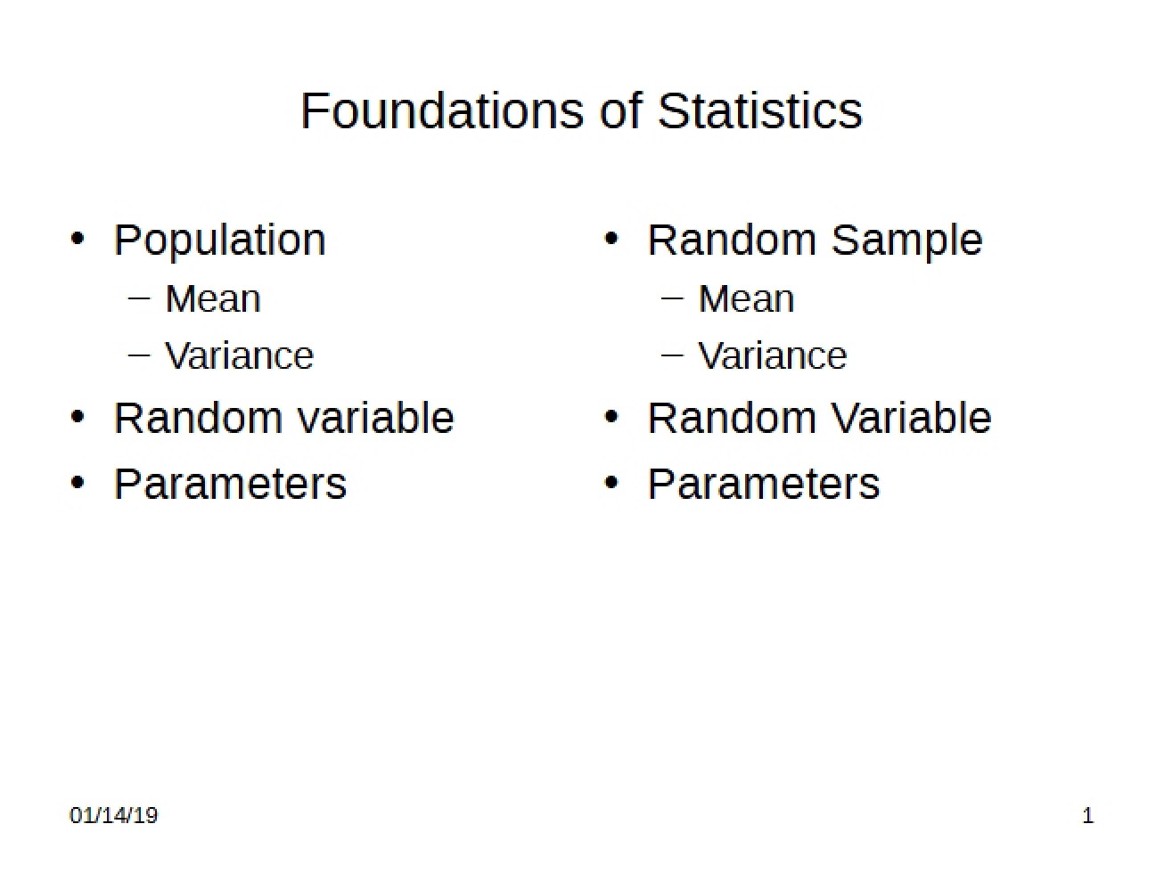 Foundational Principles of Statistics