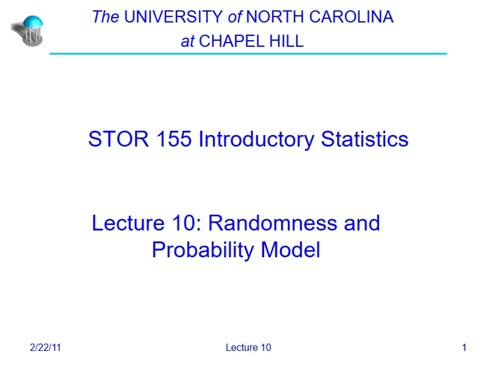 Lecture 10 Randomness Concepts