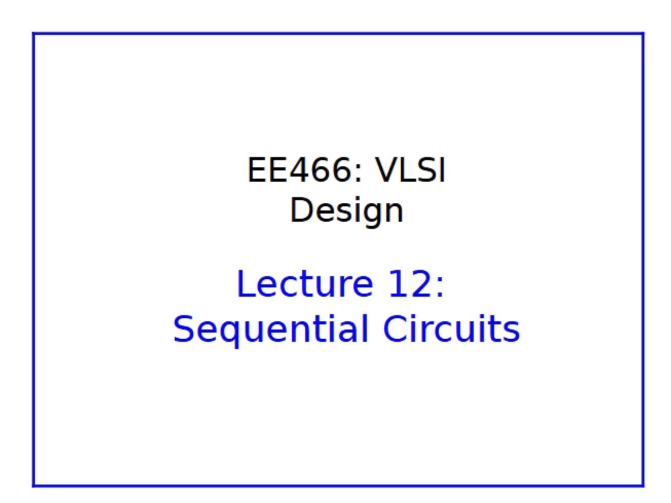 Circuits Sequential
