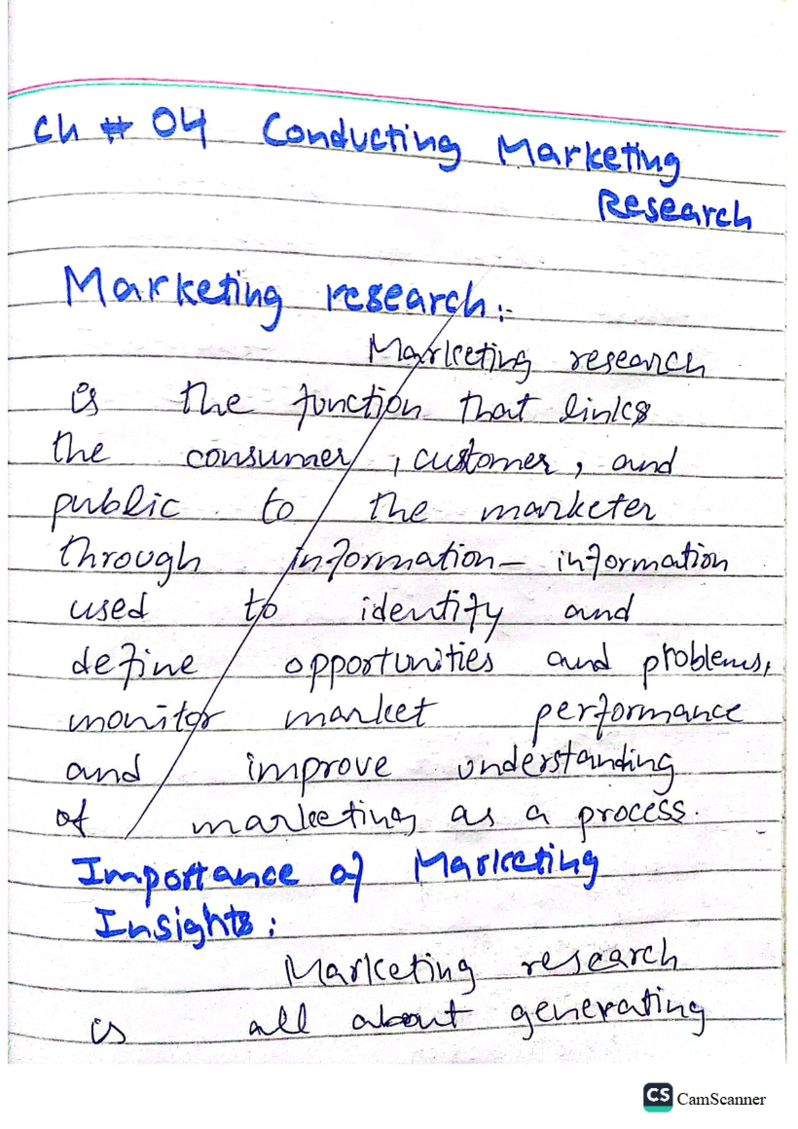 Marketing Research Execution Chapter 4