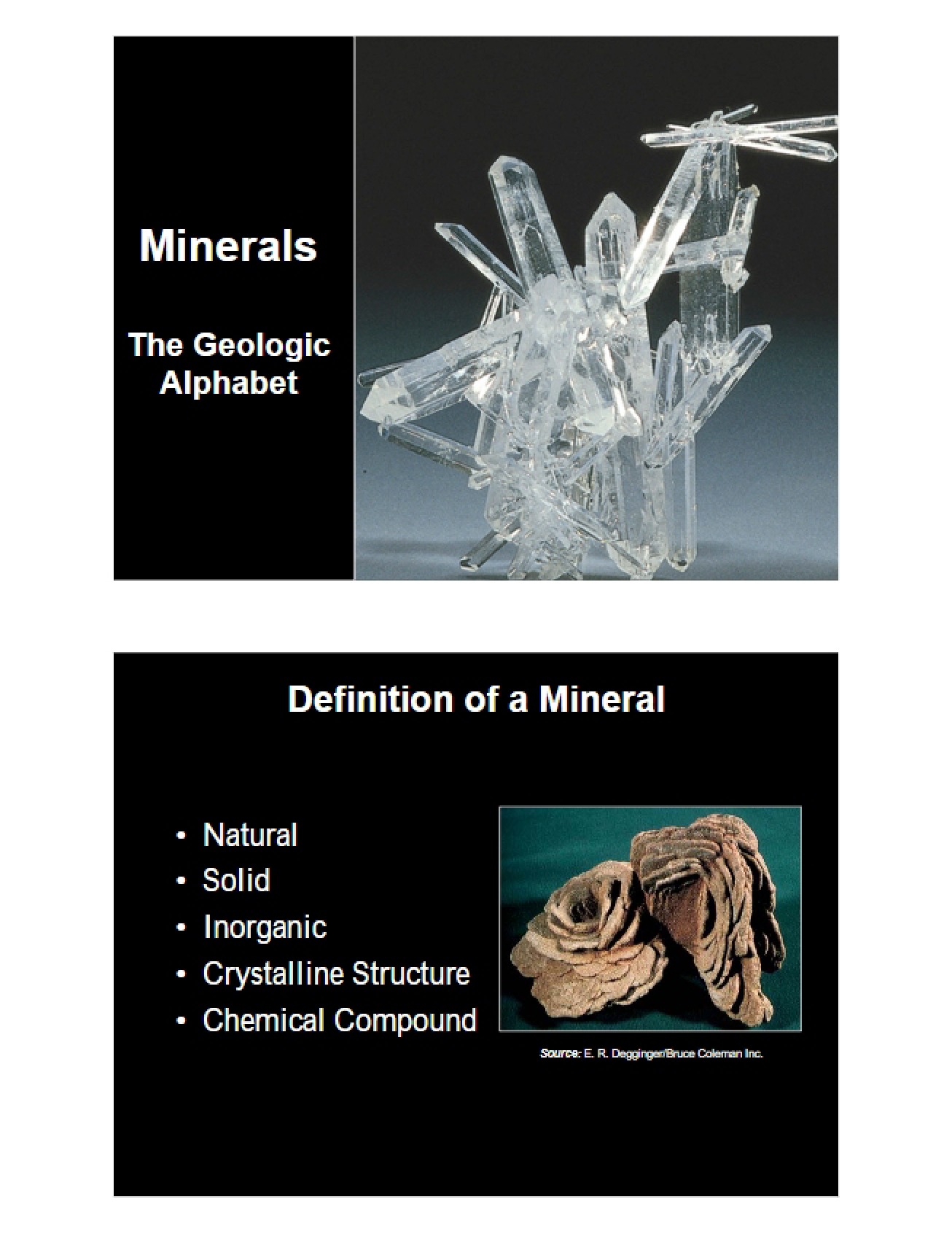 Geologic Minerals