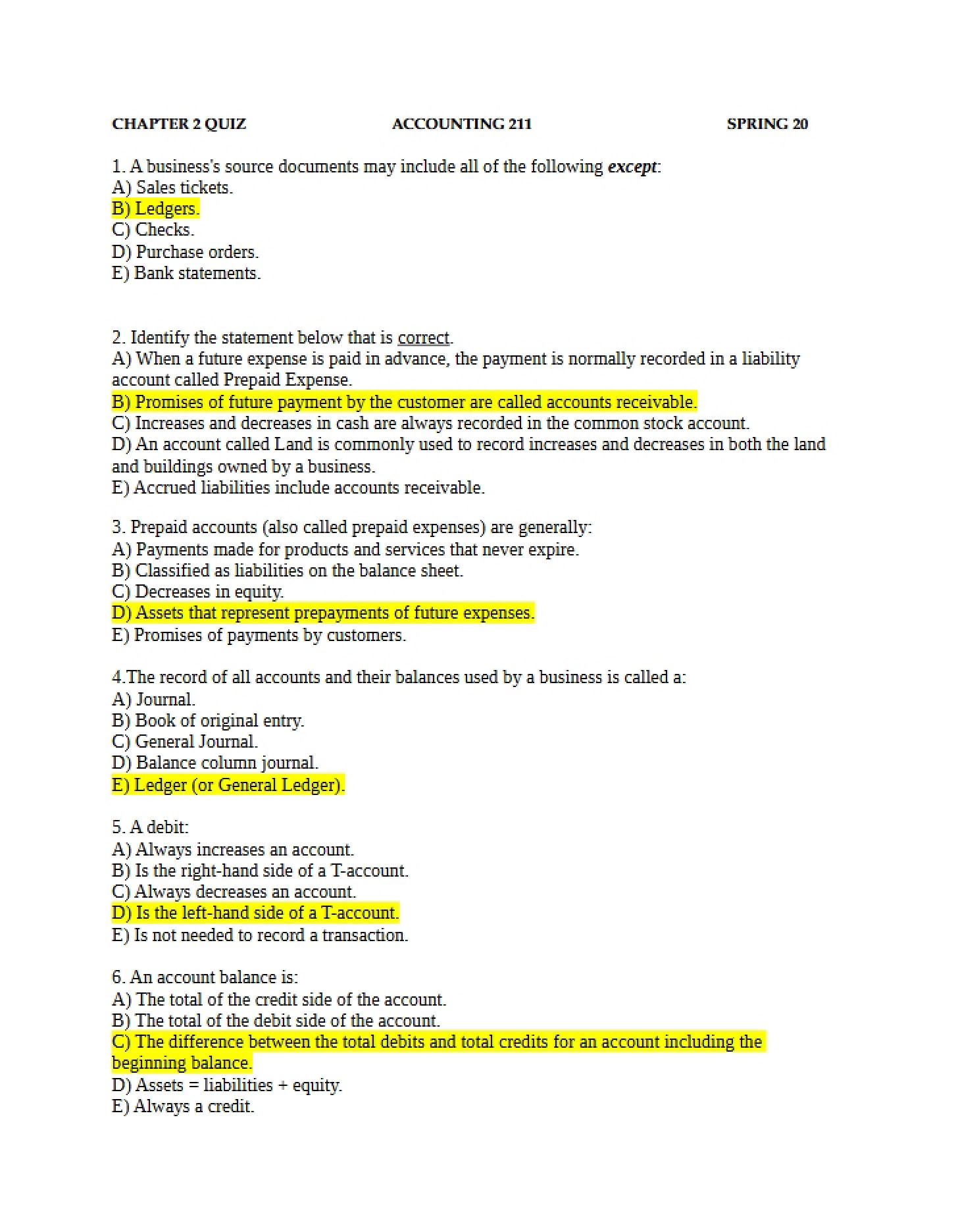 Completed Class Quiz Chapter 2