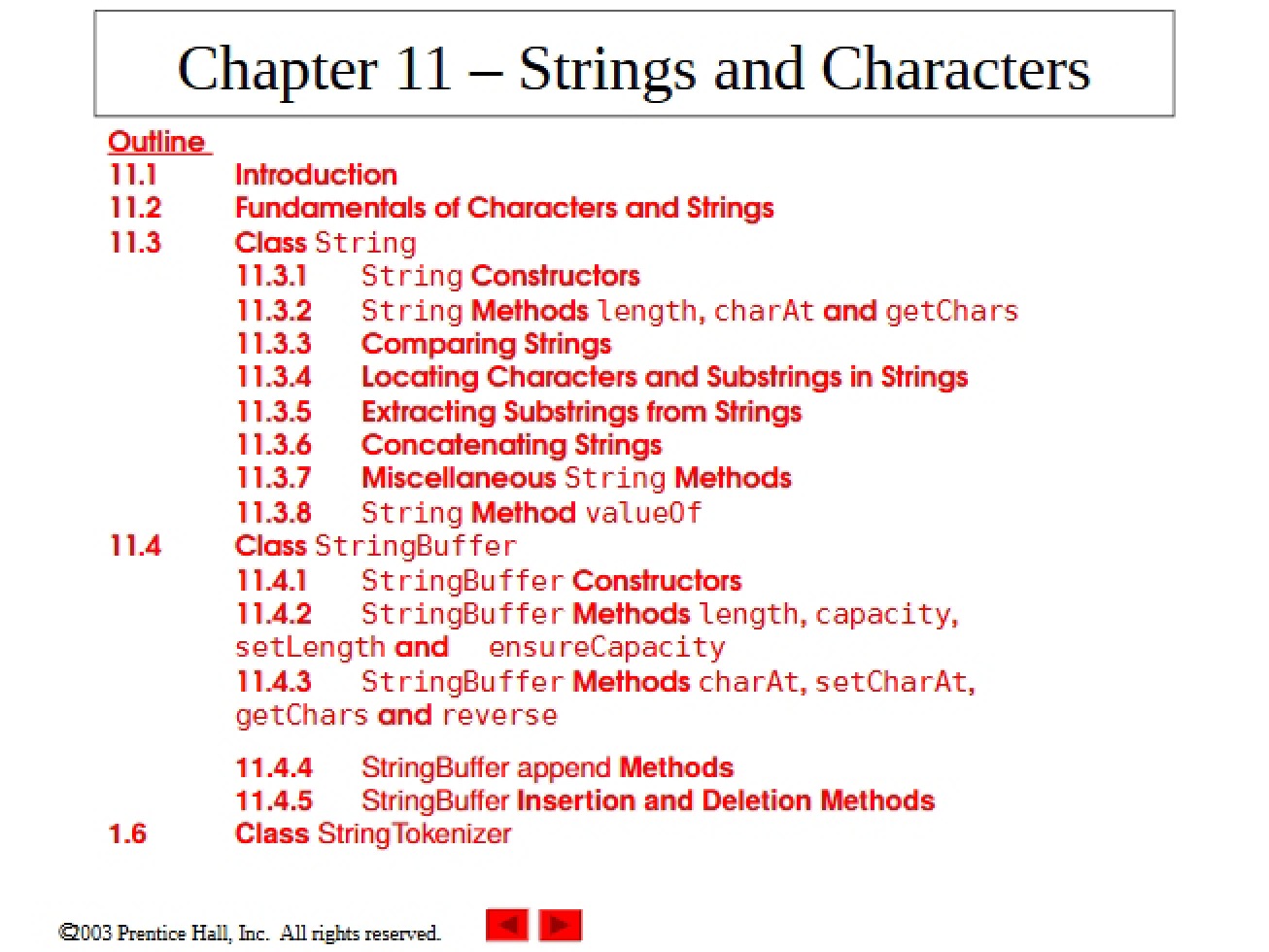 Characters and Strings Chapter 11