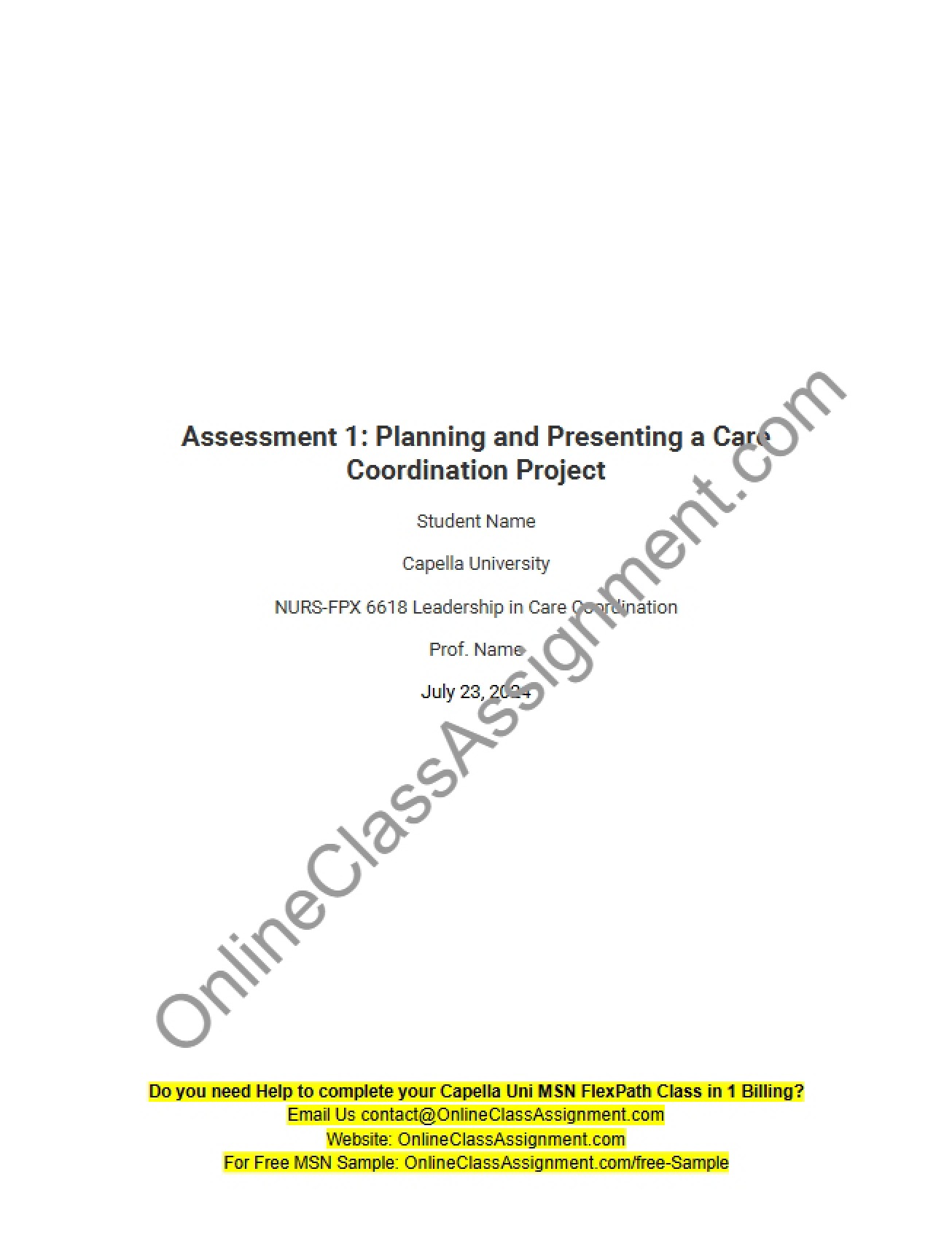 Care Coordination Project Presentation - Assessment 1 (v1)