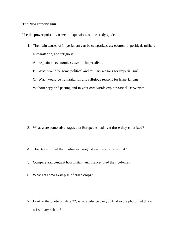 New Imperialism - Causes, Advantages, and Ruling Methods