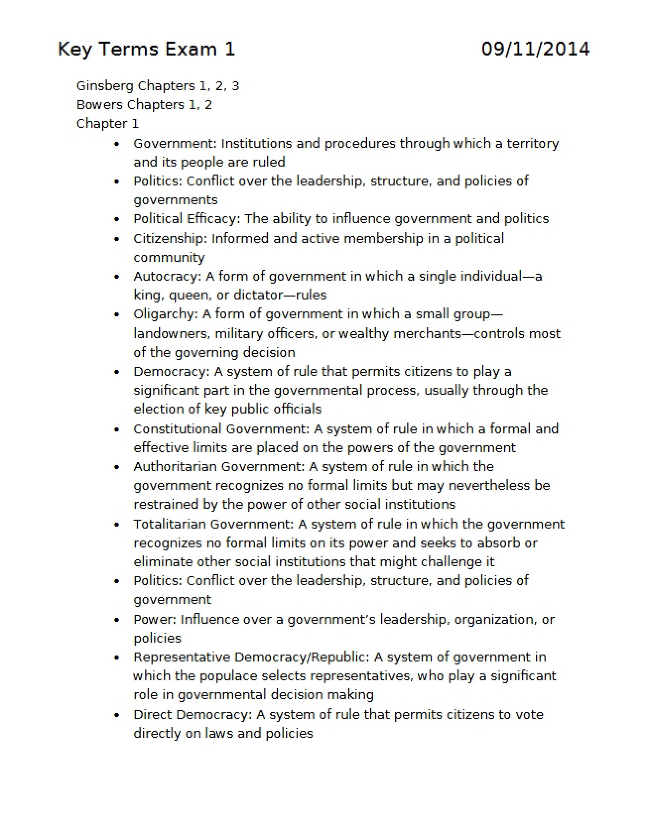 Class Syllabus