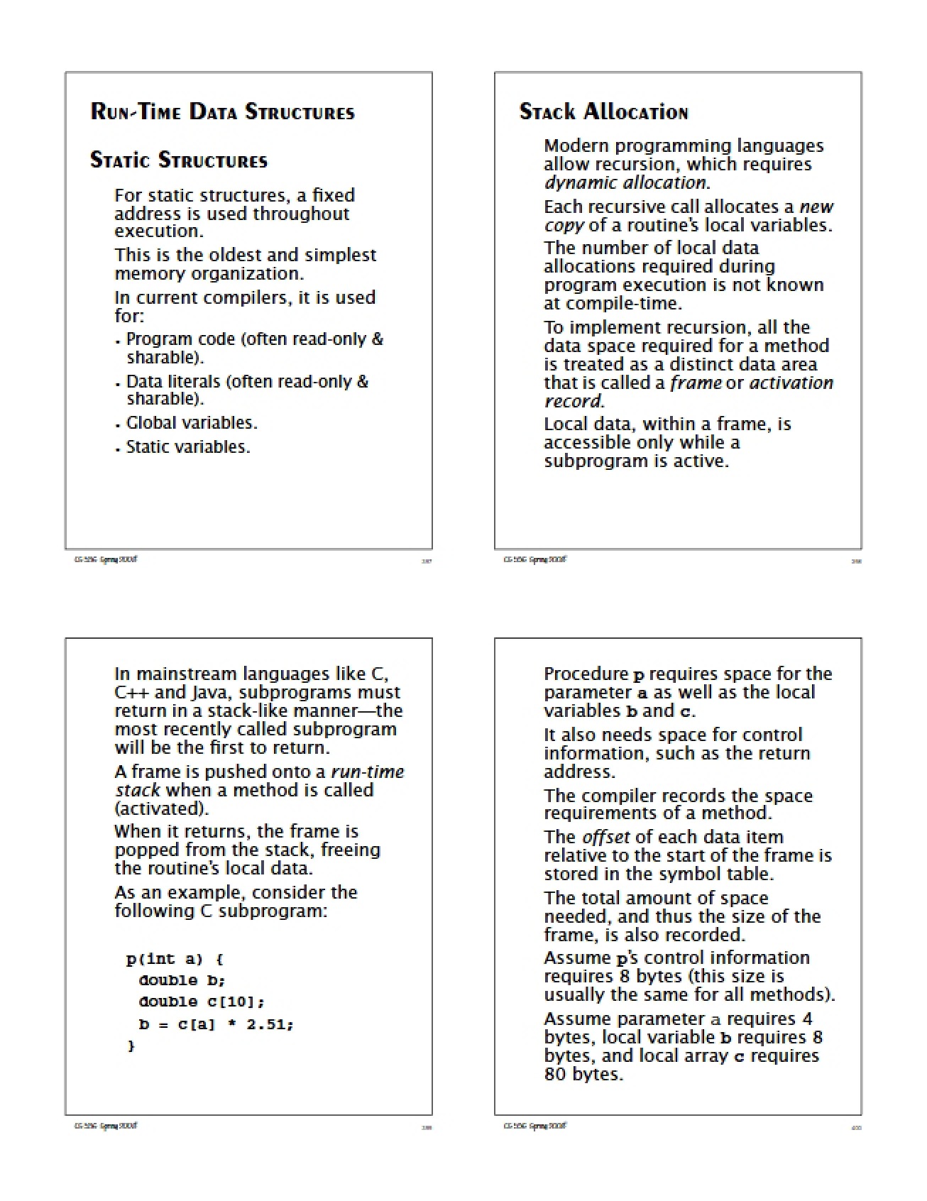 Notes for Lecture 29