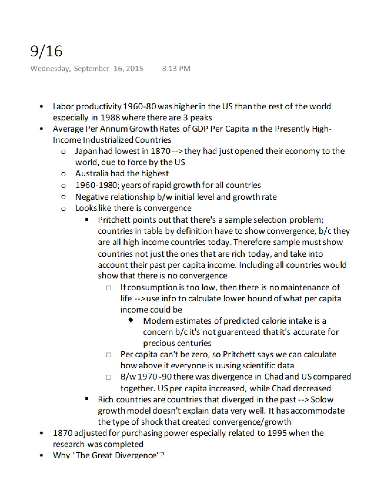 Second Set of Notes on Race and American Economy