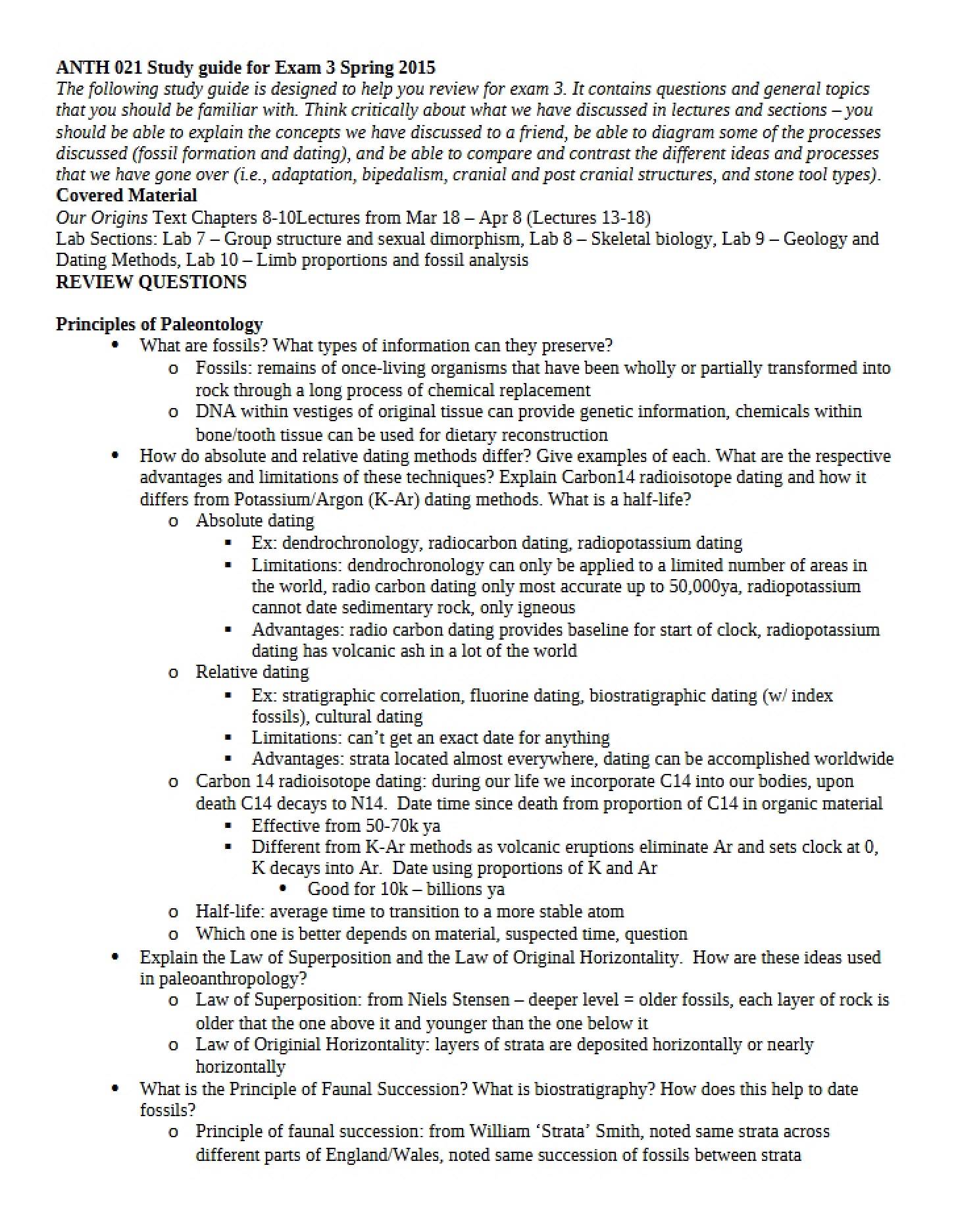 Third Examination