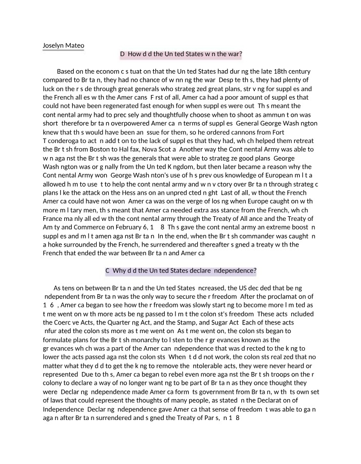 Peer Review and Response Questions #2