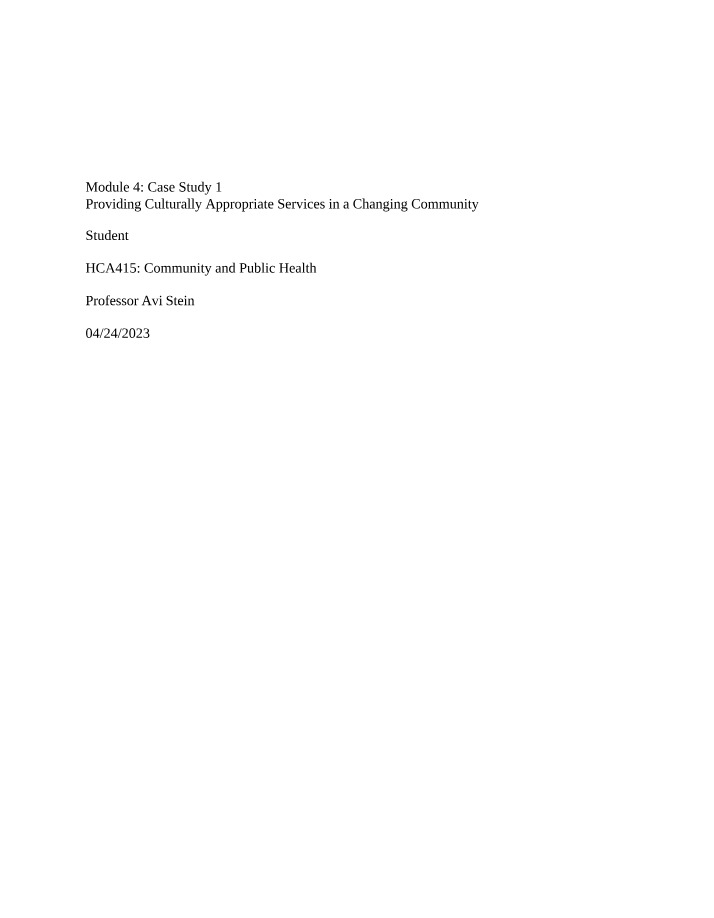 HCA415 Ethics Module 4 - Week 2