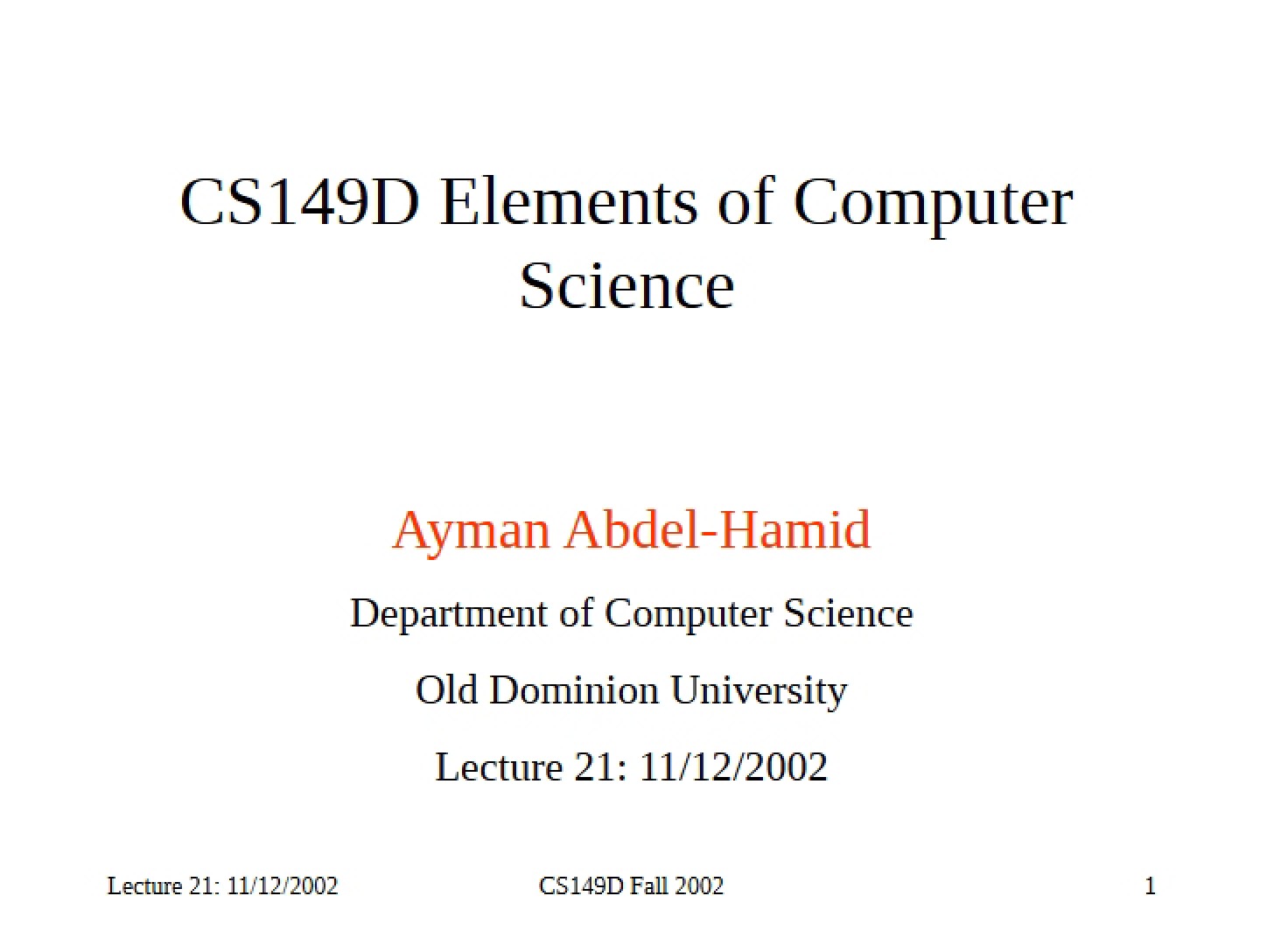 CS Fundamentals