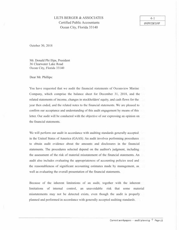 Workpapers for OVM Case 1