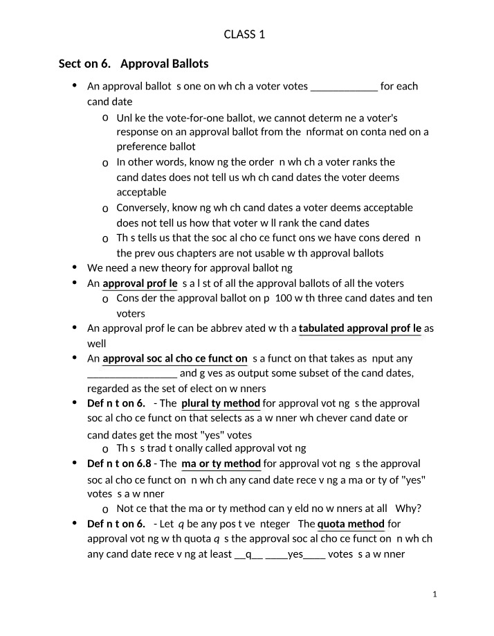 Approval Voting - A New Theory for Approval Ballots