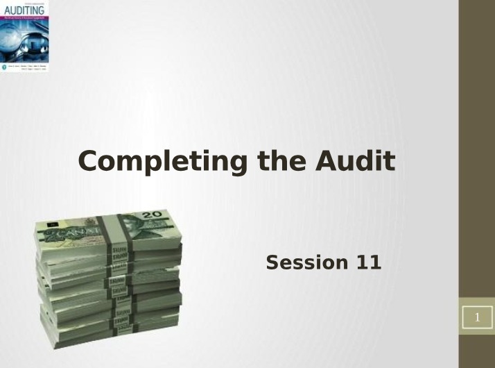 4551 Auditing - Week 11 Slides