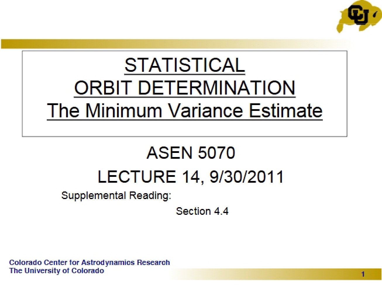 Understanding the Minimum Variance Estimate