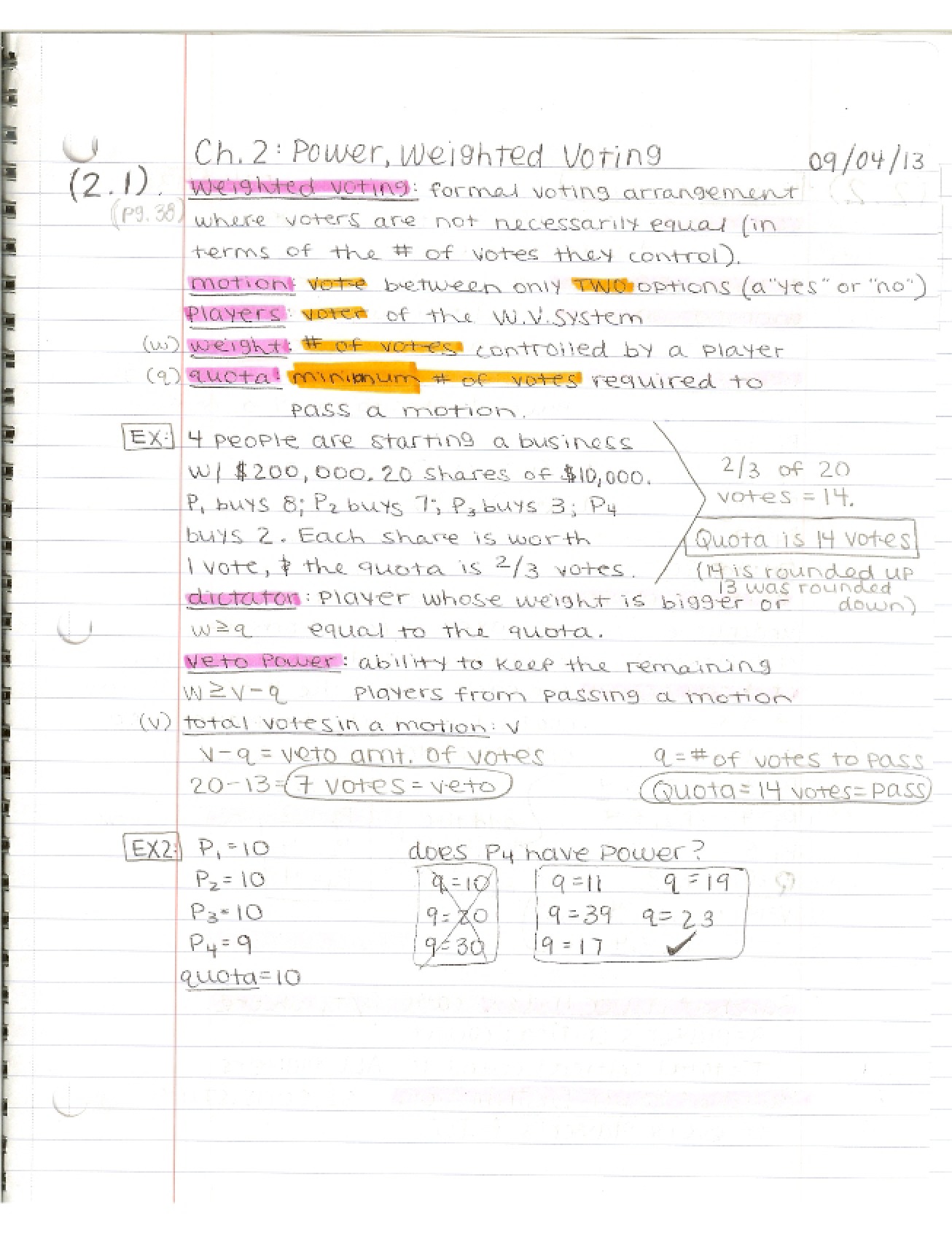 Modern Mathematics Class Notes