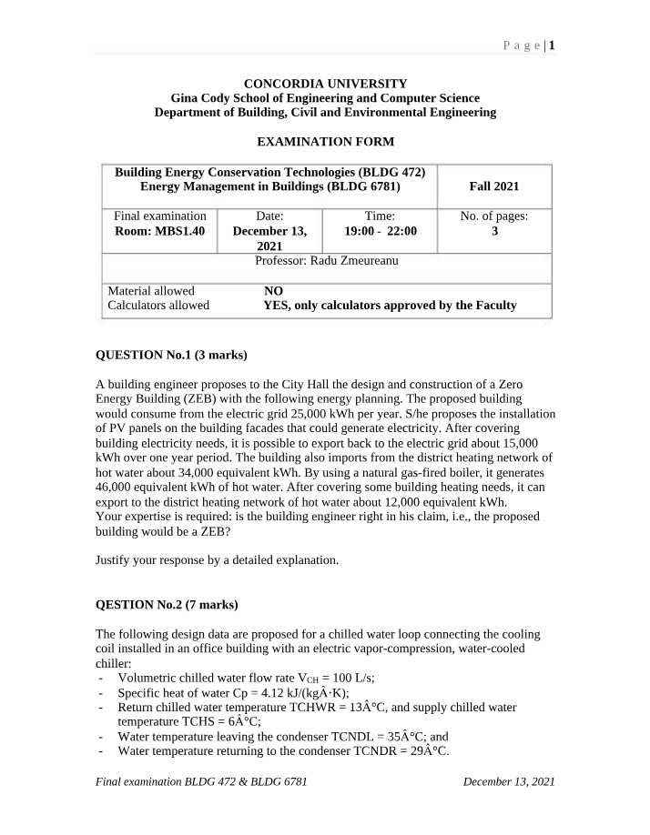 Zero Energy Building Energy Conservation Technologies