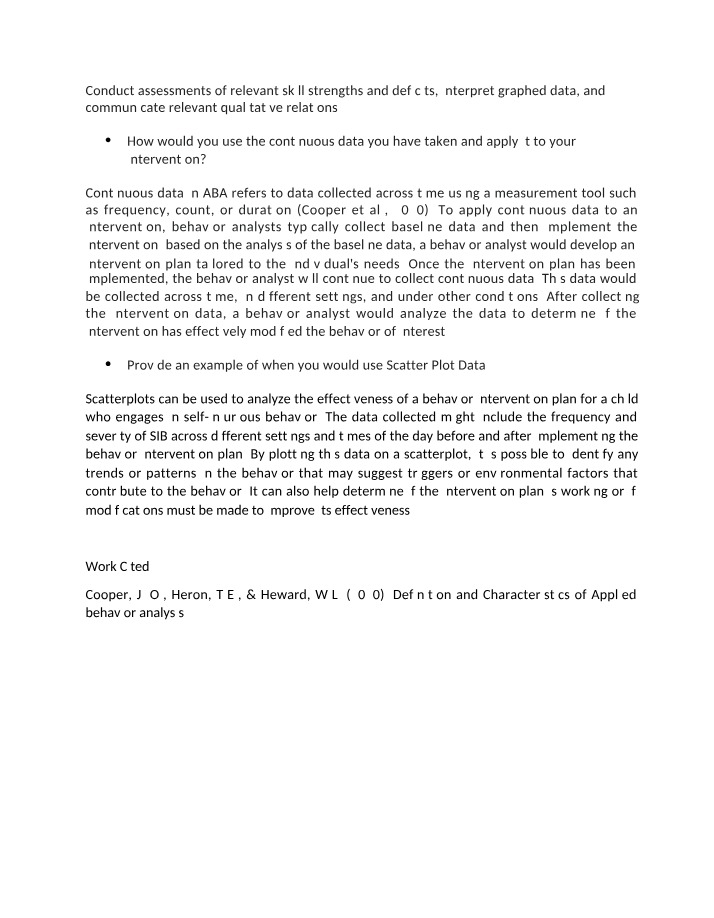 Behavior Intervention Analysis Using Continuous Data