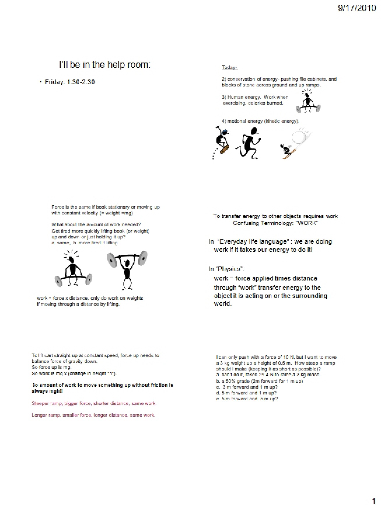 Lecture Notes (Seventh Instance)