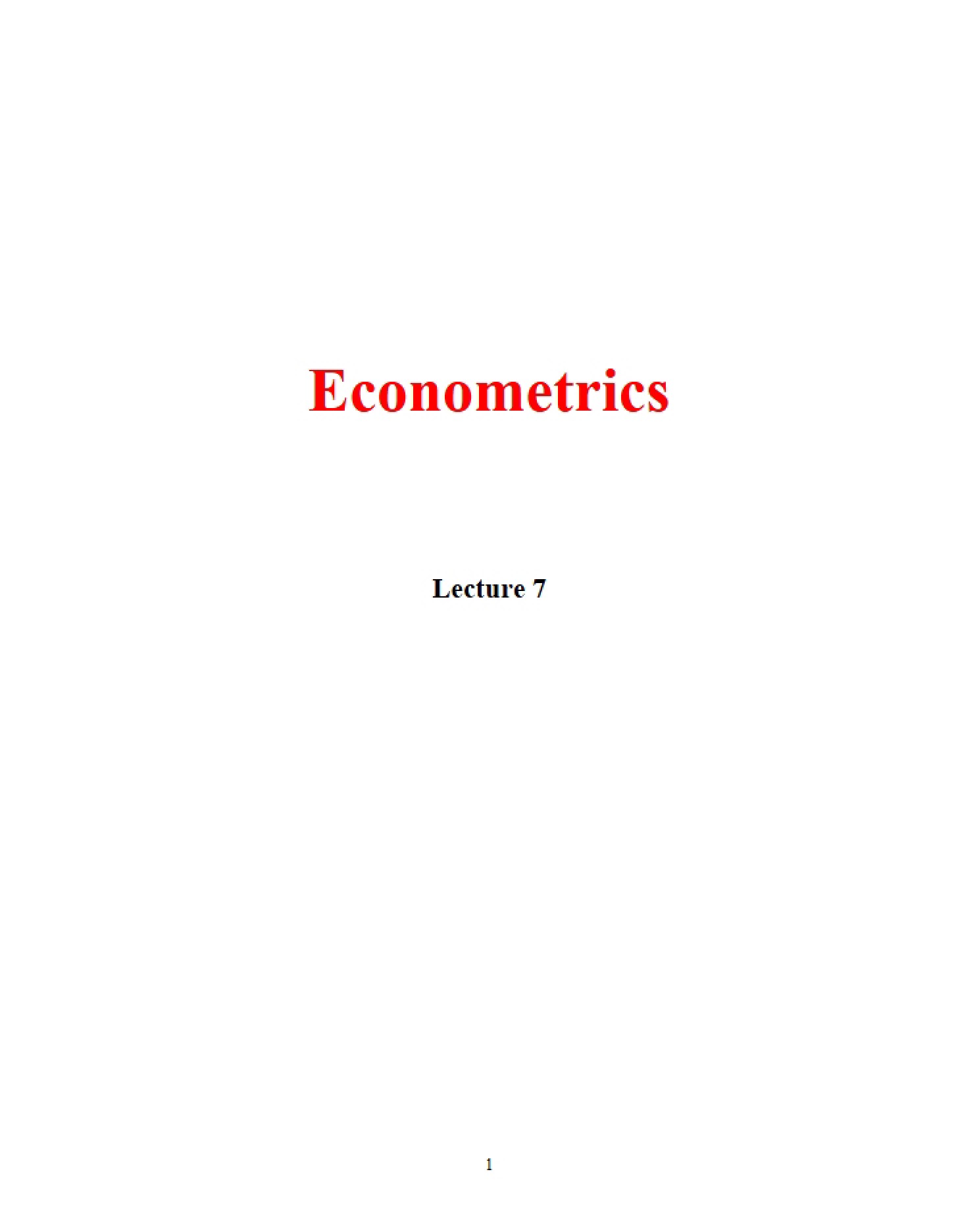 Class Notes