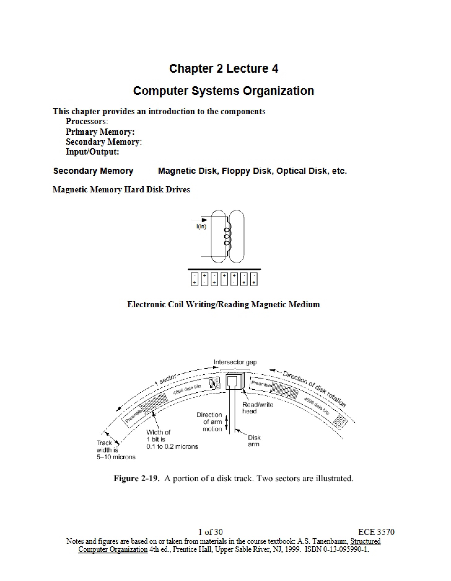 Org of Computer Systems