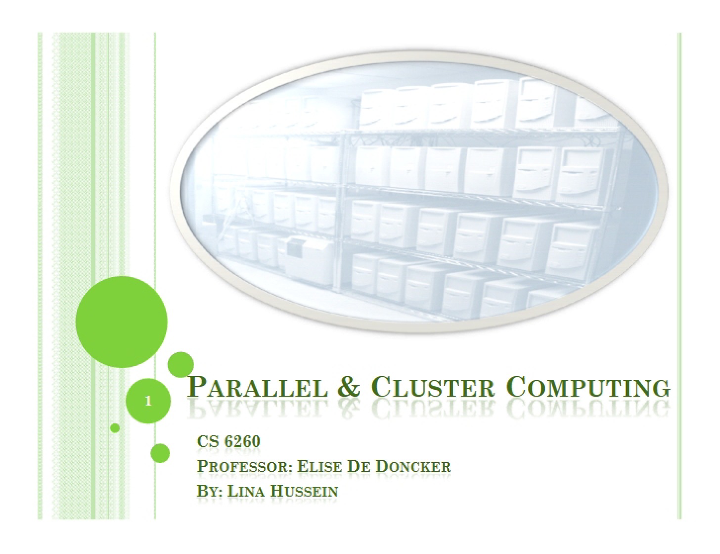Cluster and Parallel Computing
