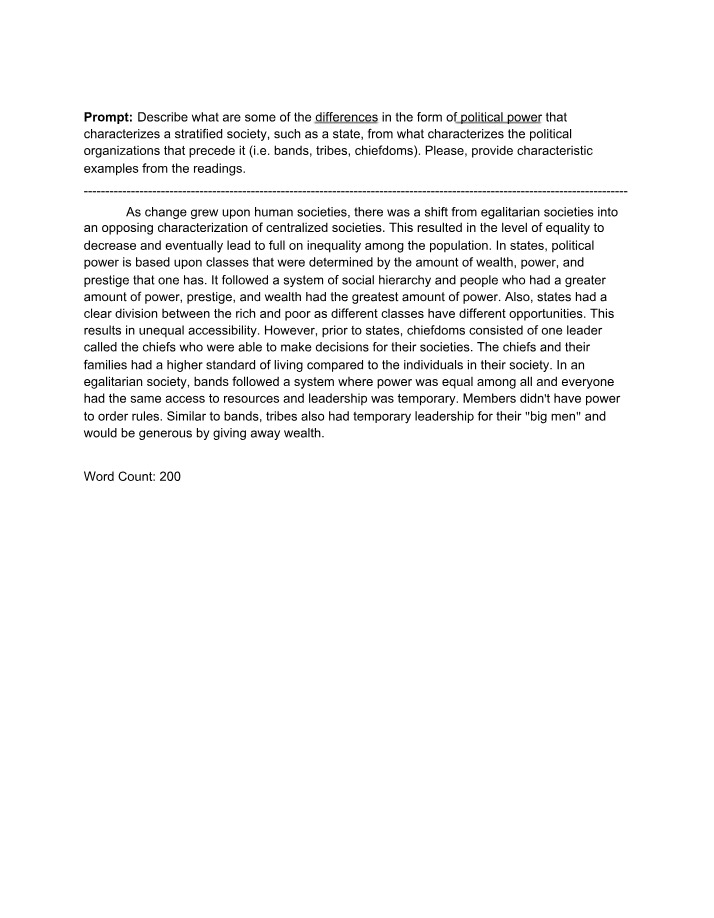 Weekly Response for Week 9