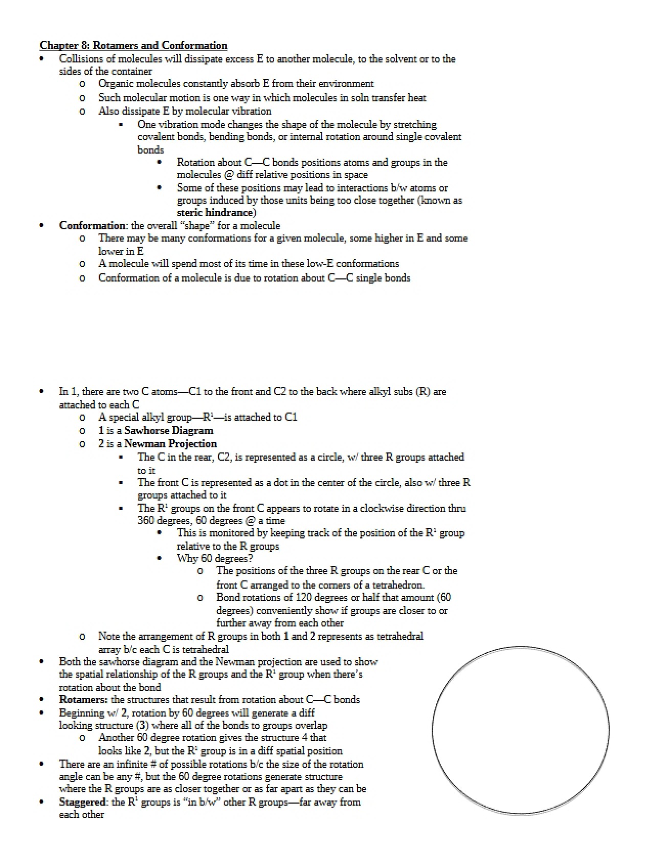Chapter 8 Conformation and Rotamers
