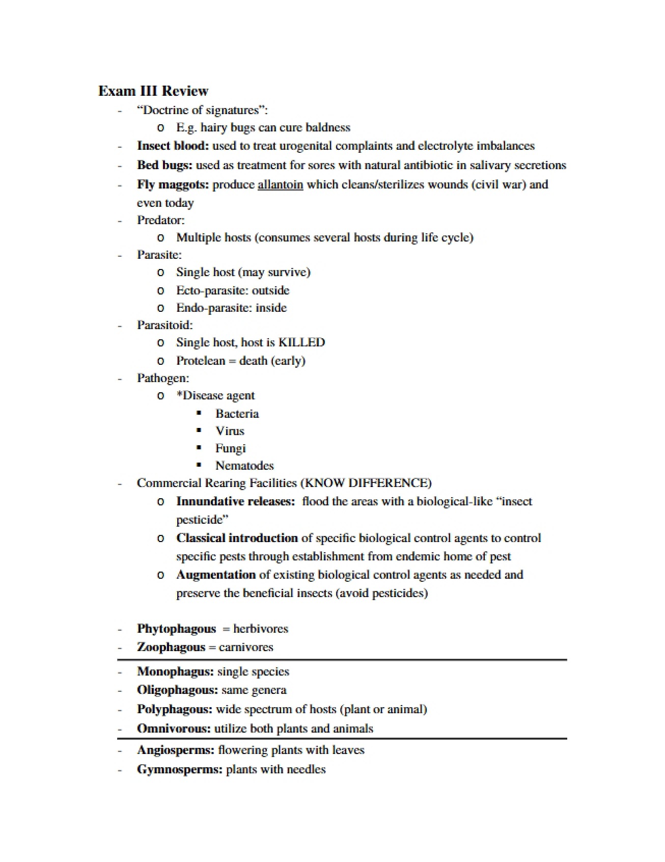 Third Exam from Fall 2004 for International Trade Policy