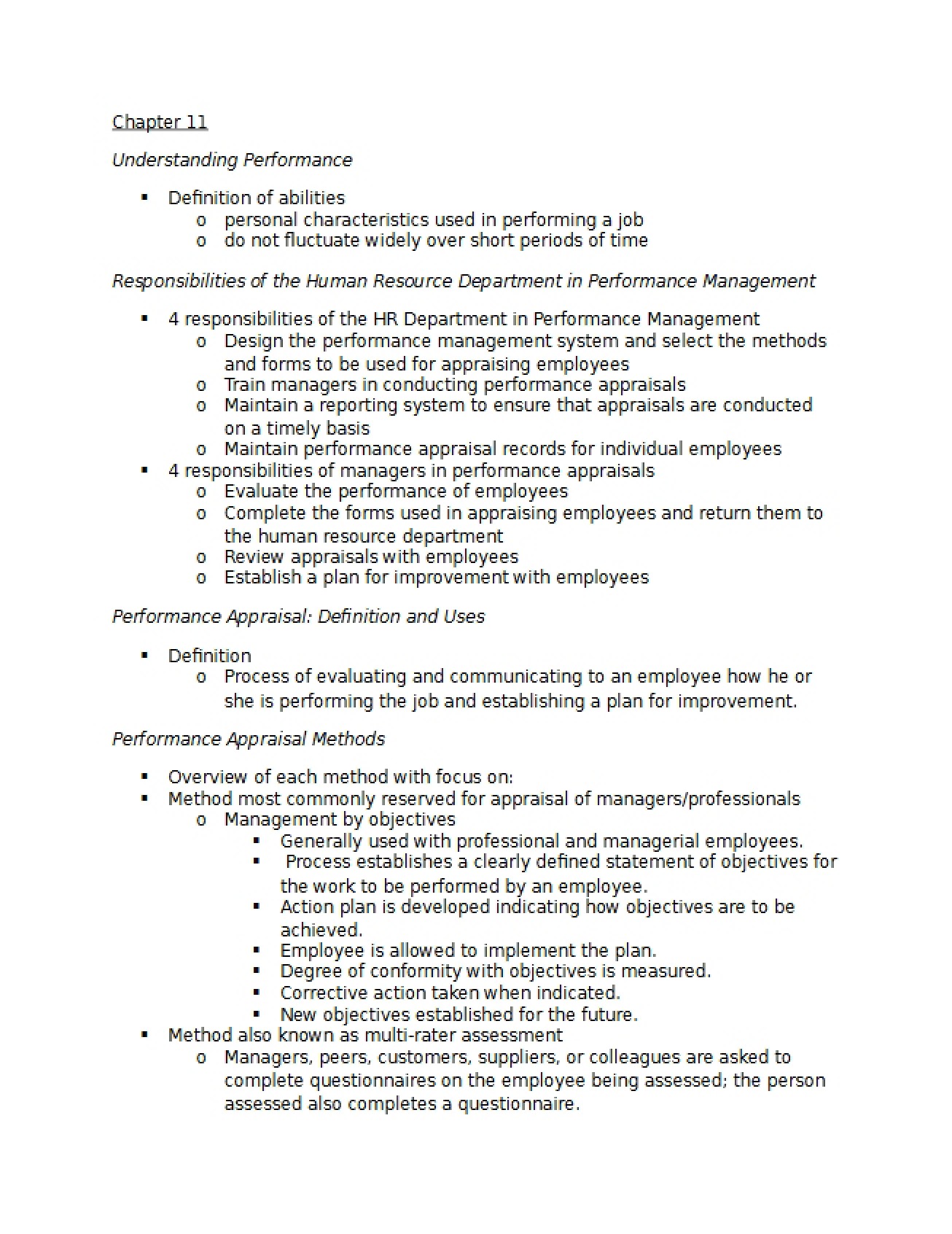Study Outline for the Third Diversity Management Exam