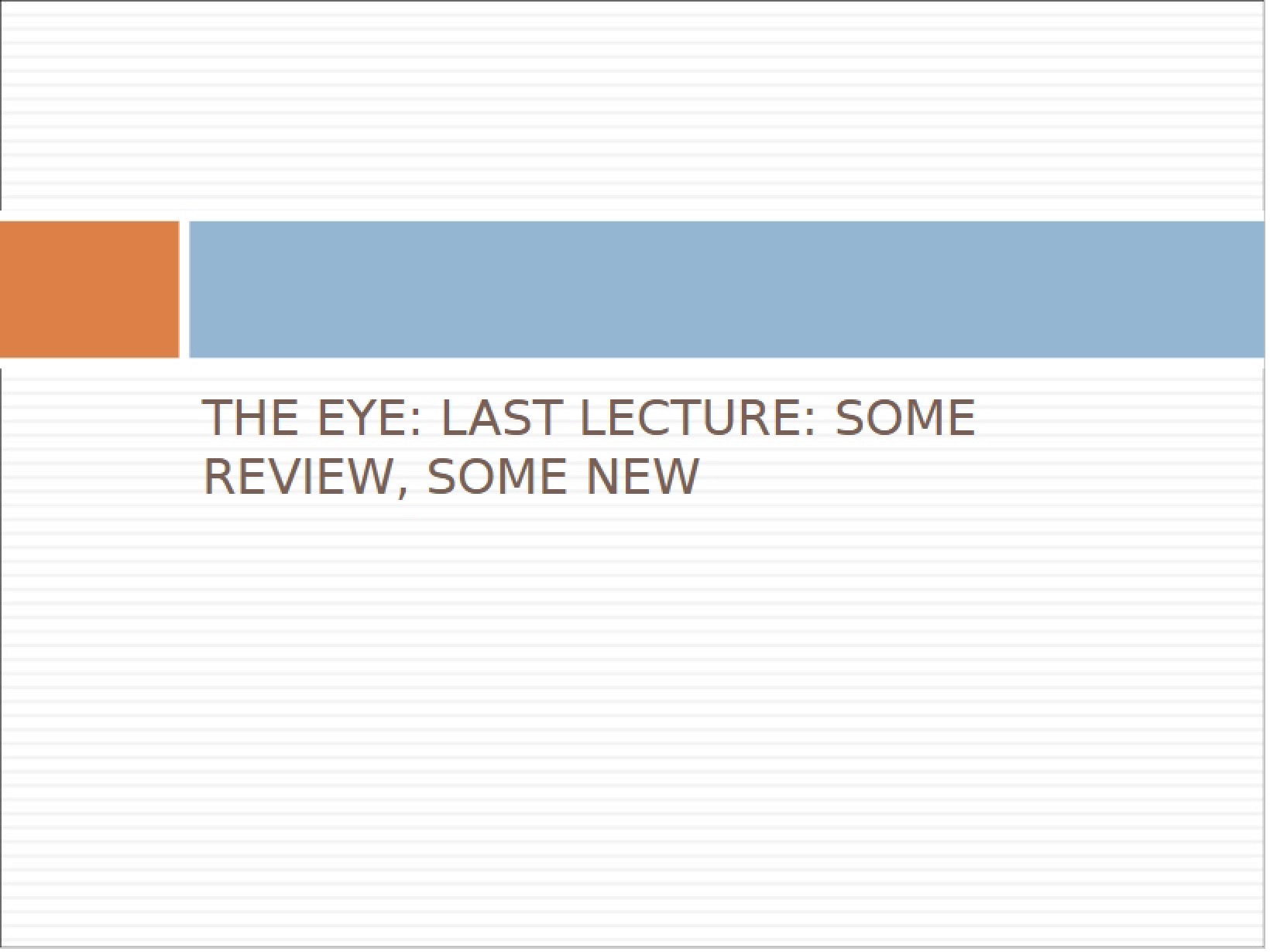 Course Lecture Notes Anatomy I