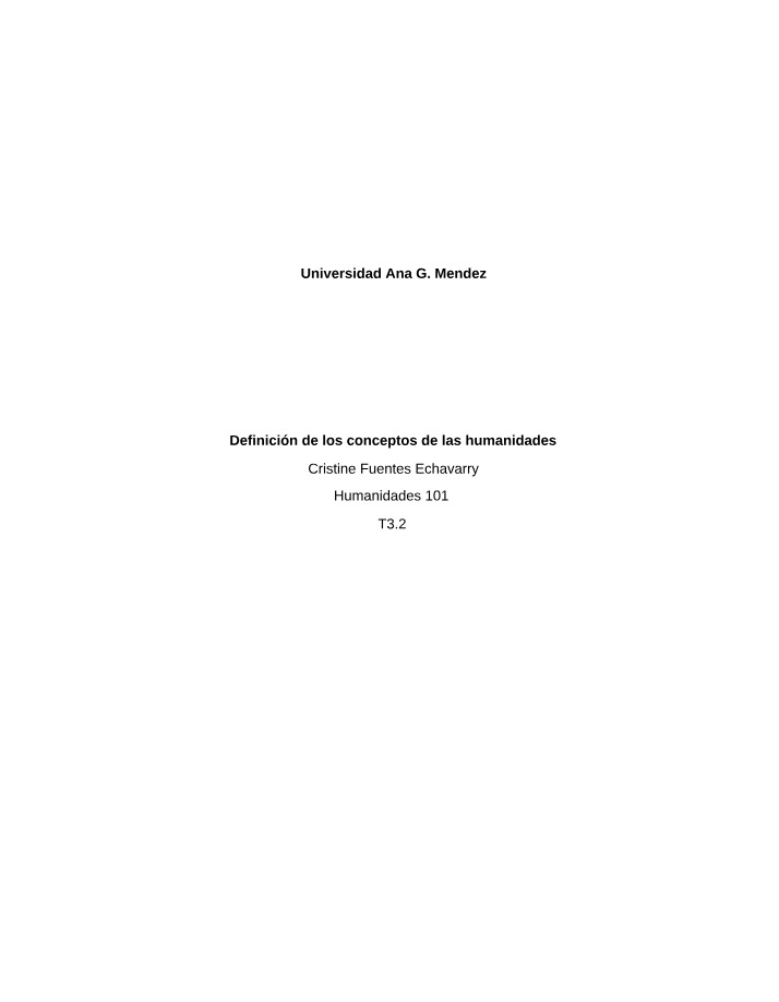 Concepts in Humanities