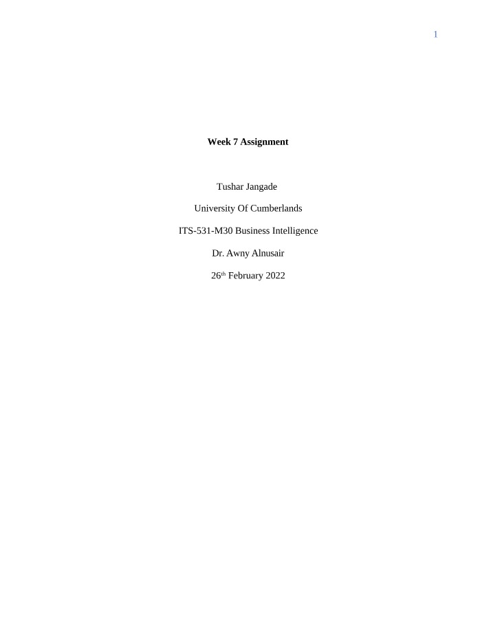 Week 7 Assignment Revised