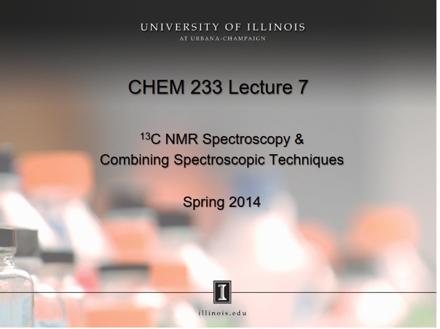 13C NMR Lecture 07