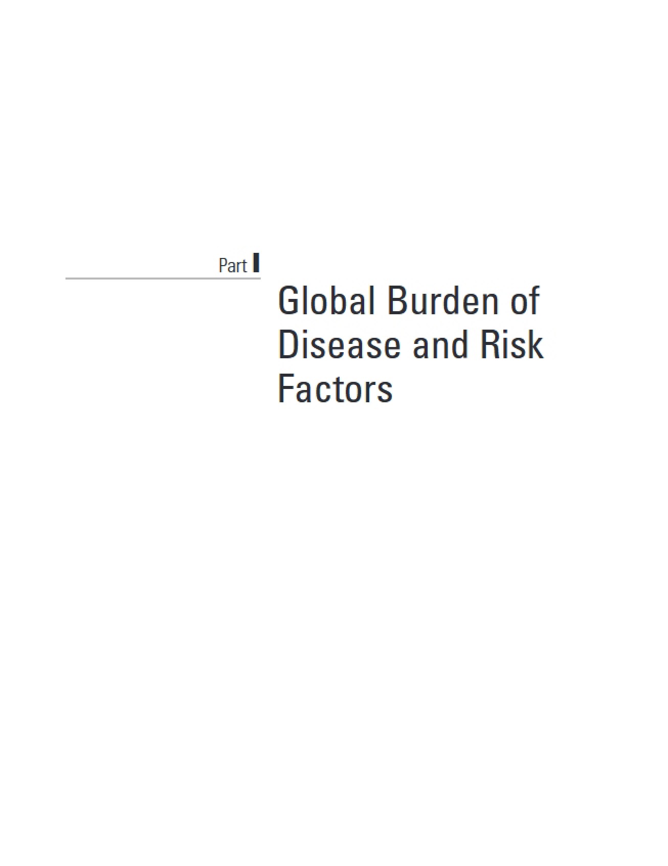 Global Burden of Disease and Associated Risk Factors