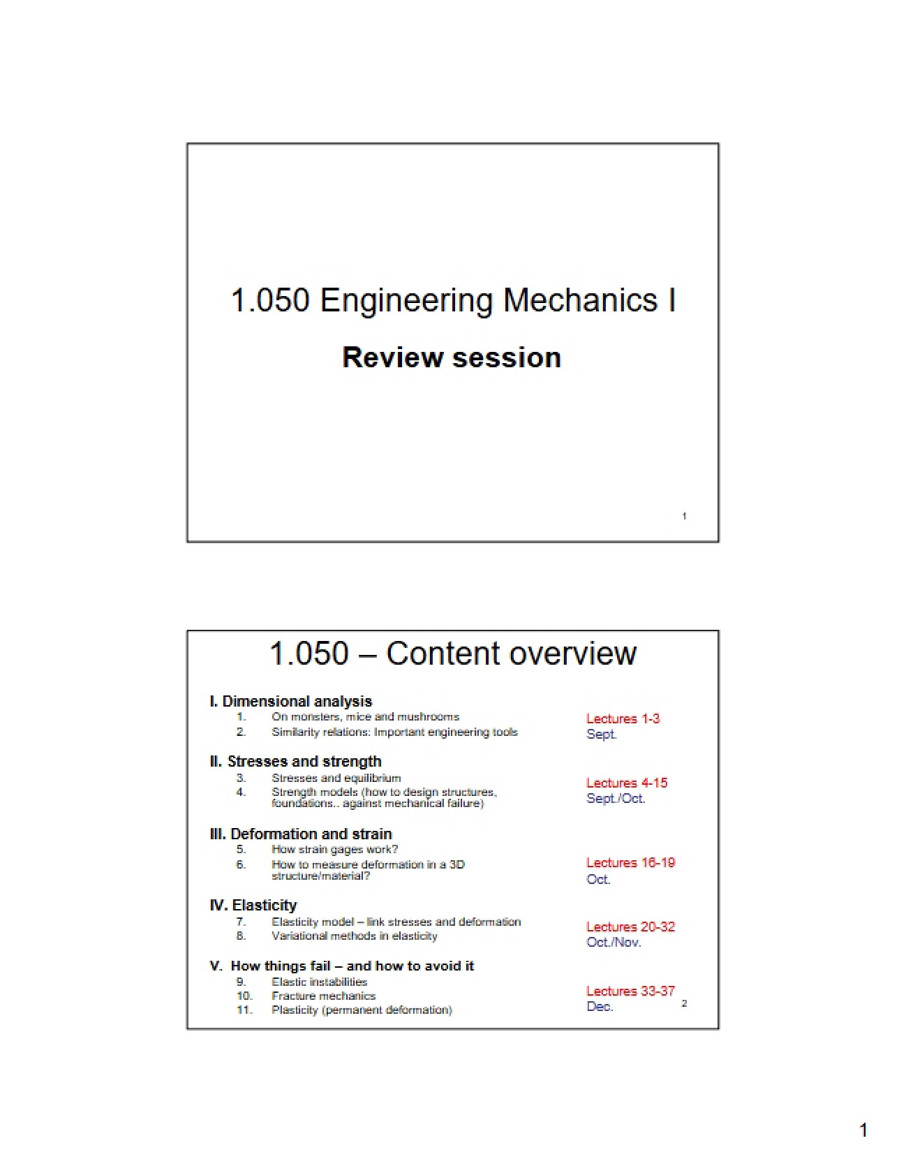 Lectures on Solid Mechanics