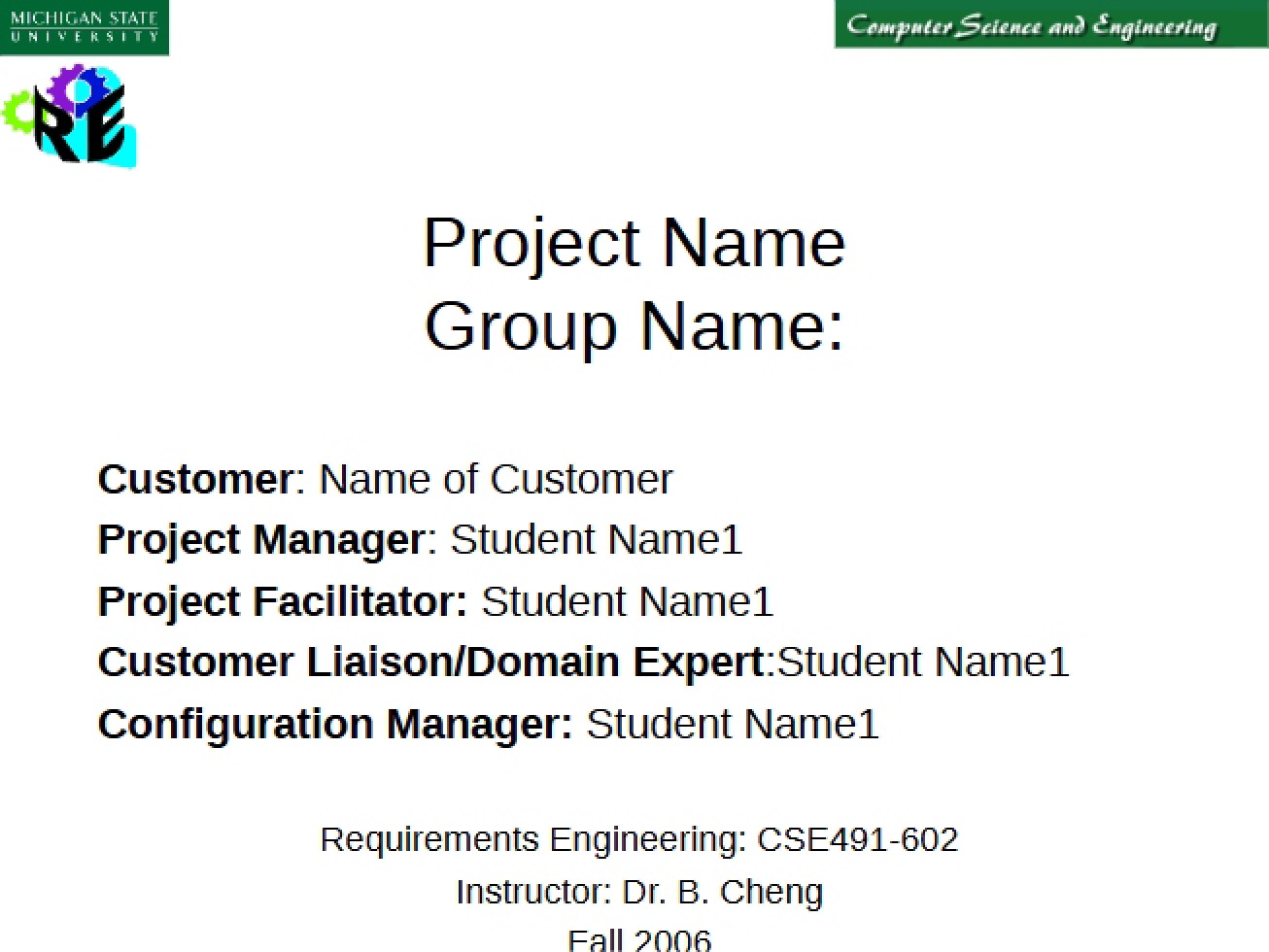 Presentation of Project