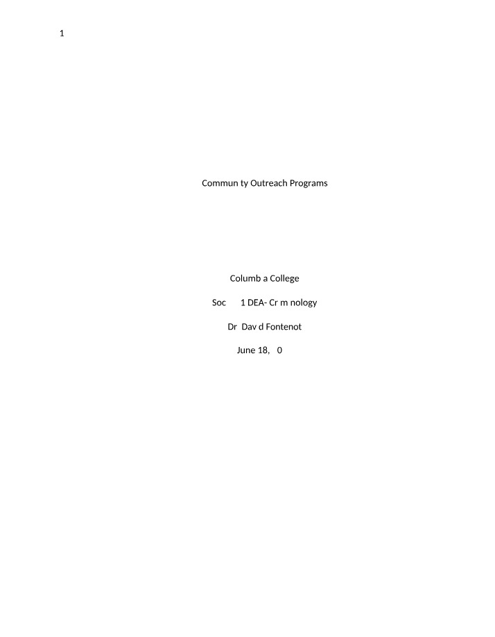SOCI321 - Research Paper