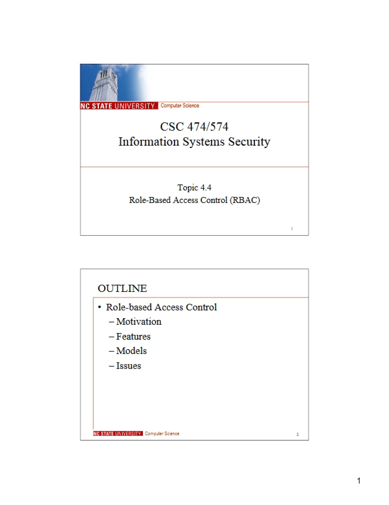 RBAC Role Based Access Control