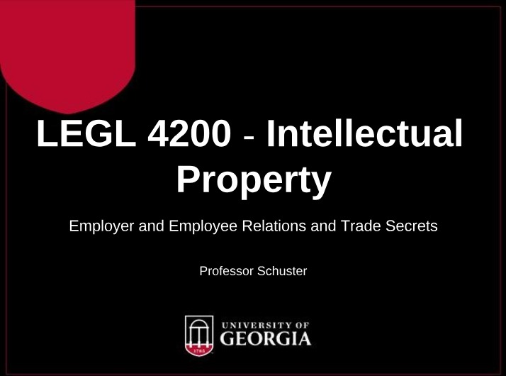 Trade Secrets and Employer-Employee Relations