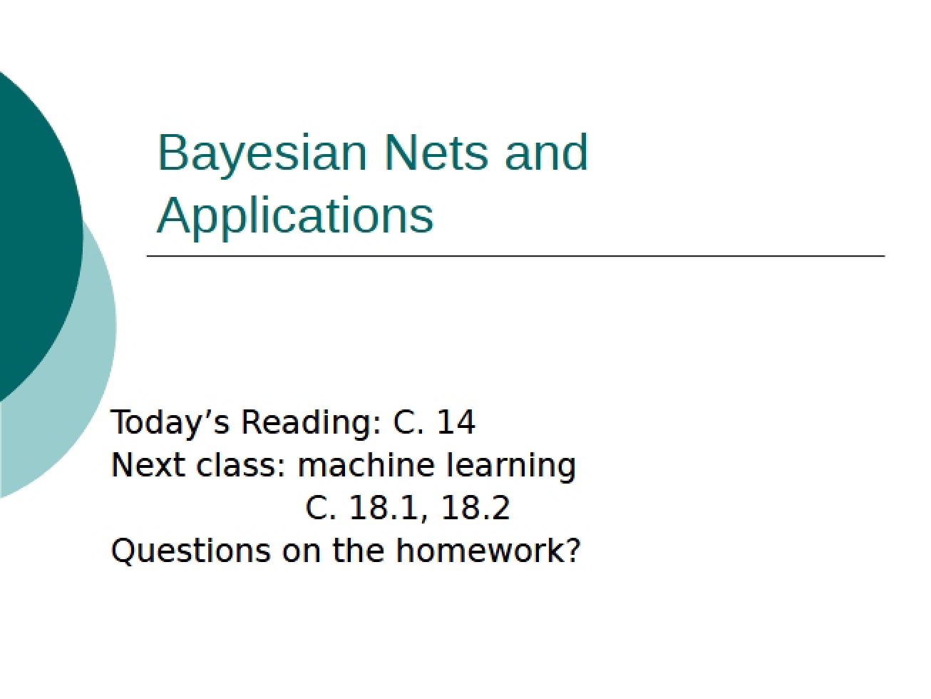 Bayesian Networks and Their Applications